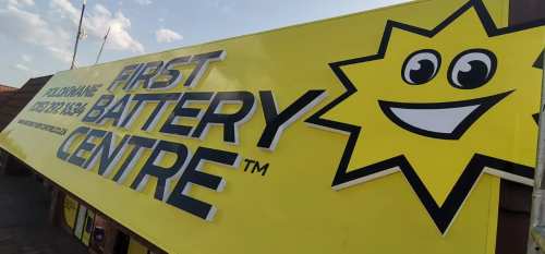First Battrey Centre — vehicle & corporate branding by The Cube SA