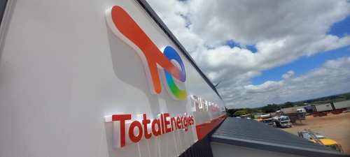 Custom signage for TotalEnergies by The Cube SA, Polokwane